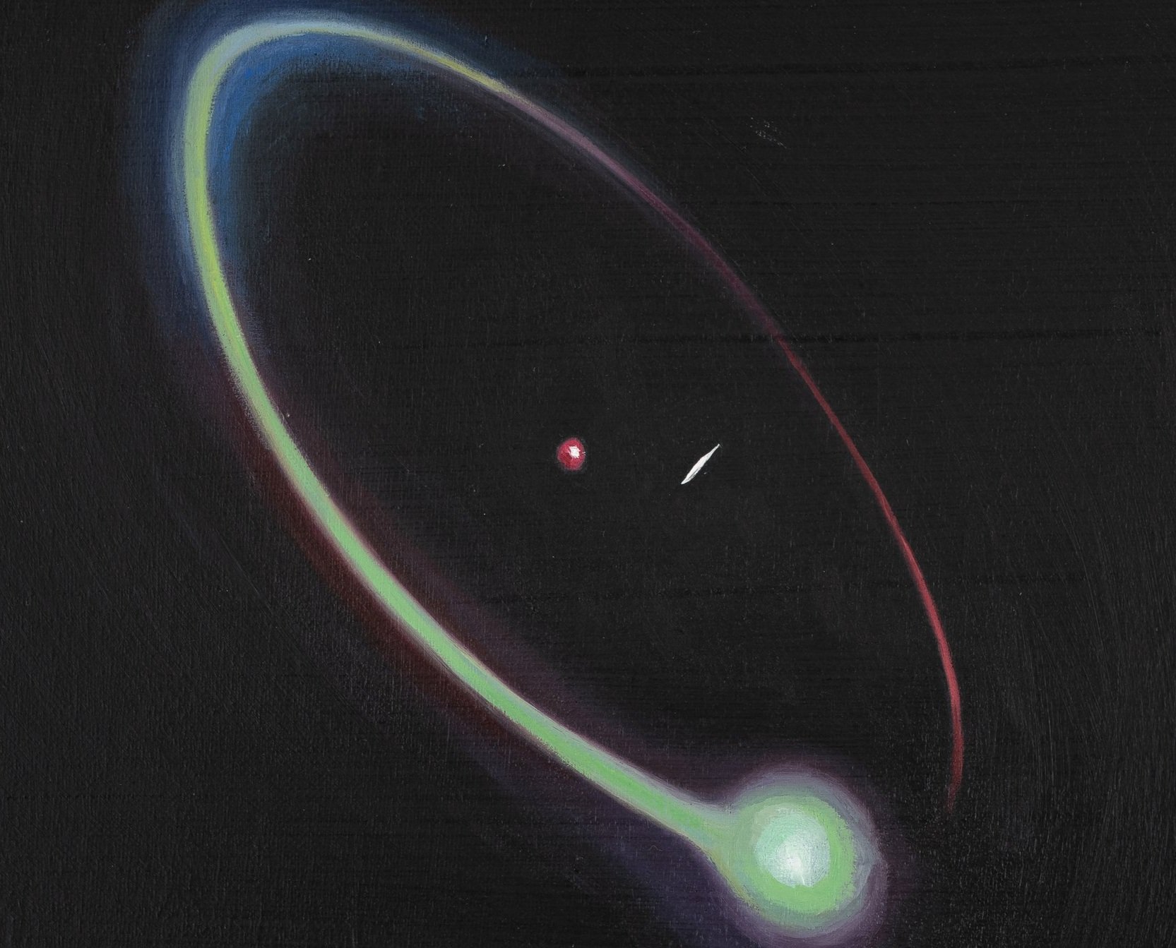 Tan Mu, Atom, 2020. Detail of the central nucleus.