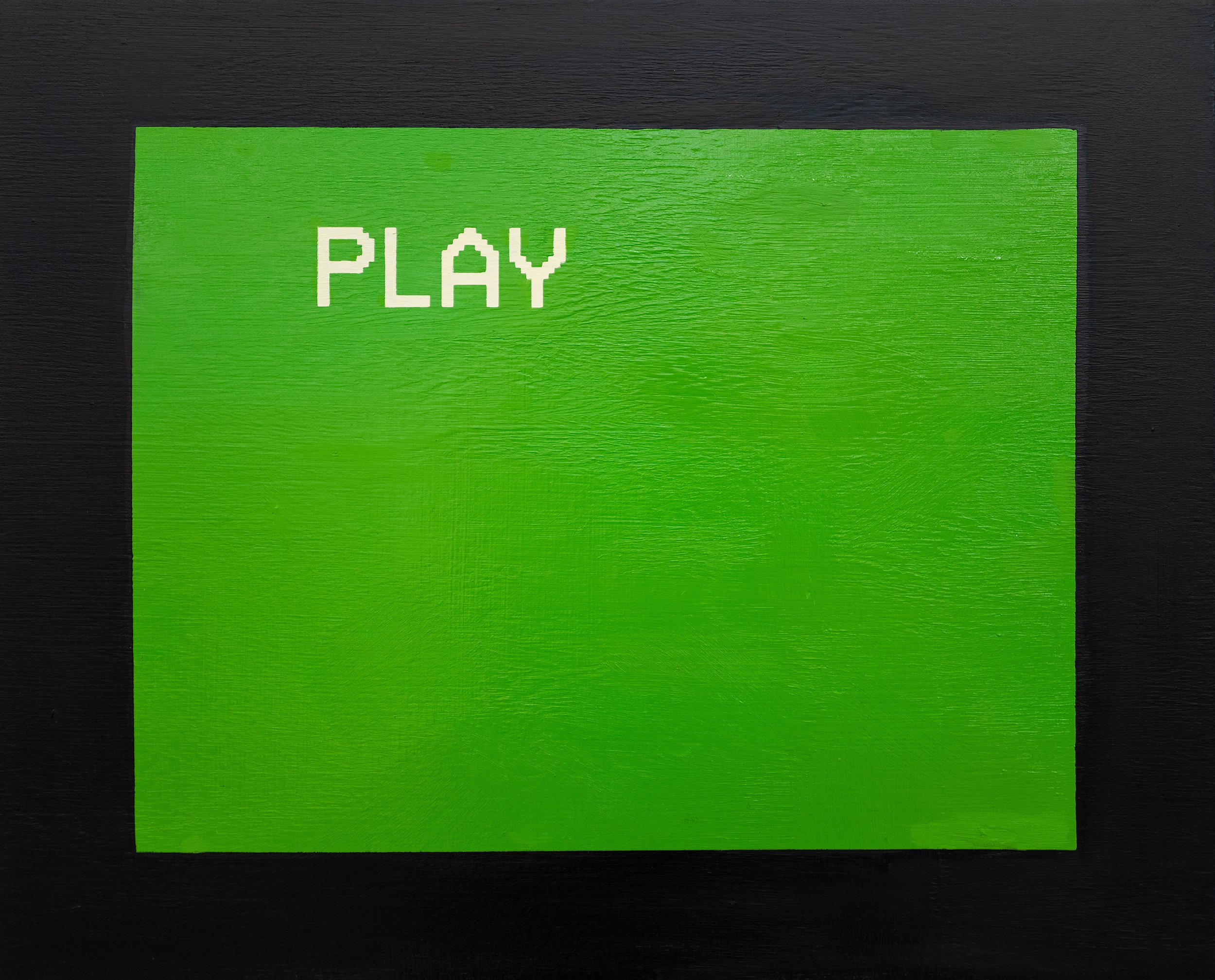Play, 2022, detail of scan line texture