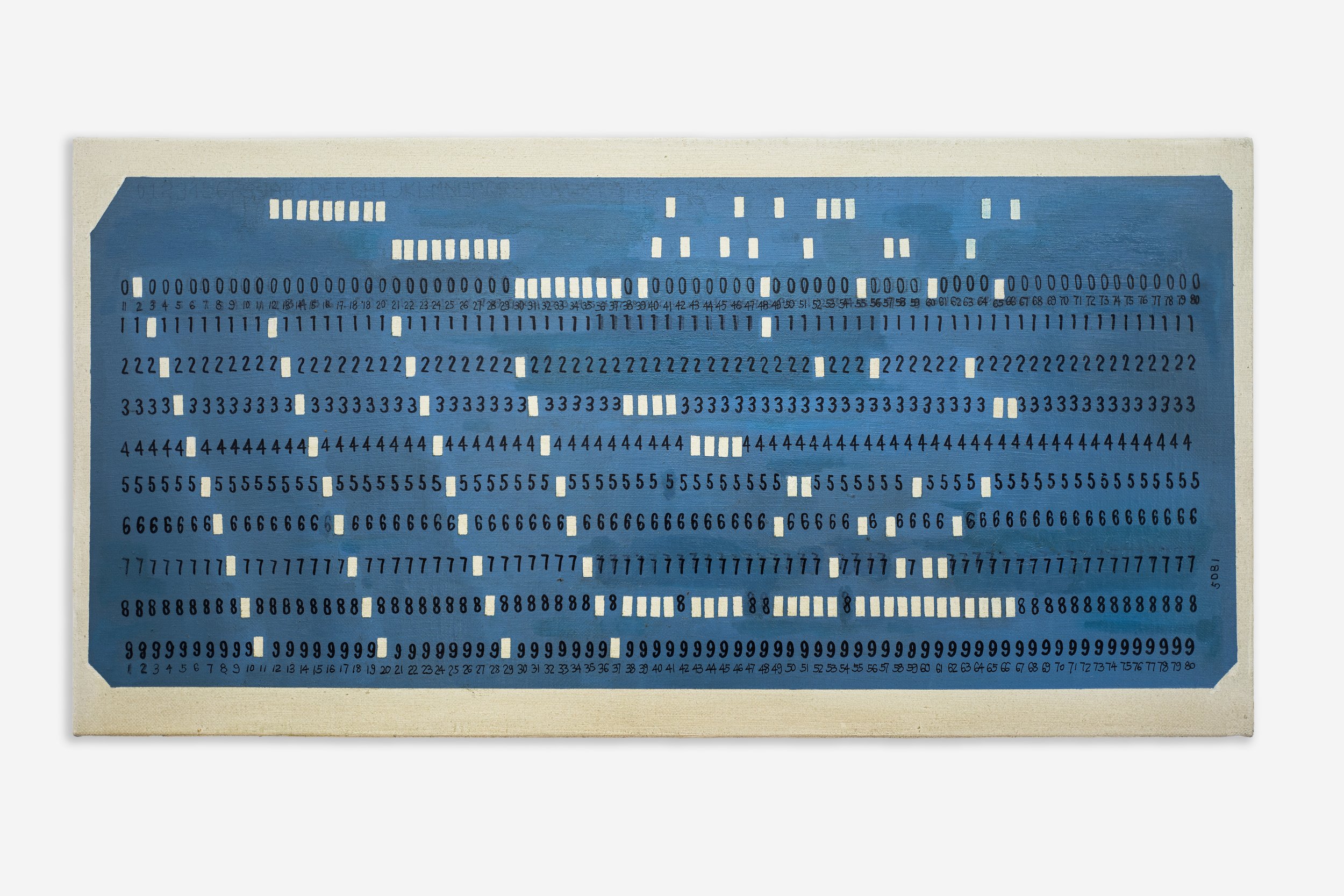 Punched Card 2, 2022, full view