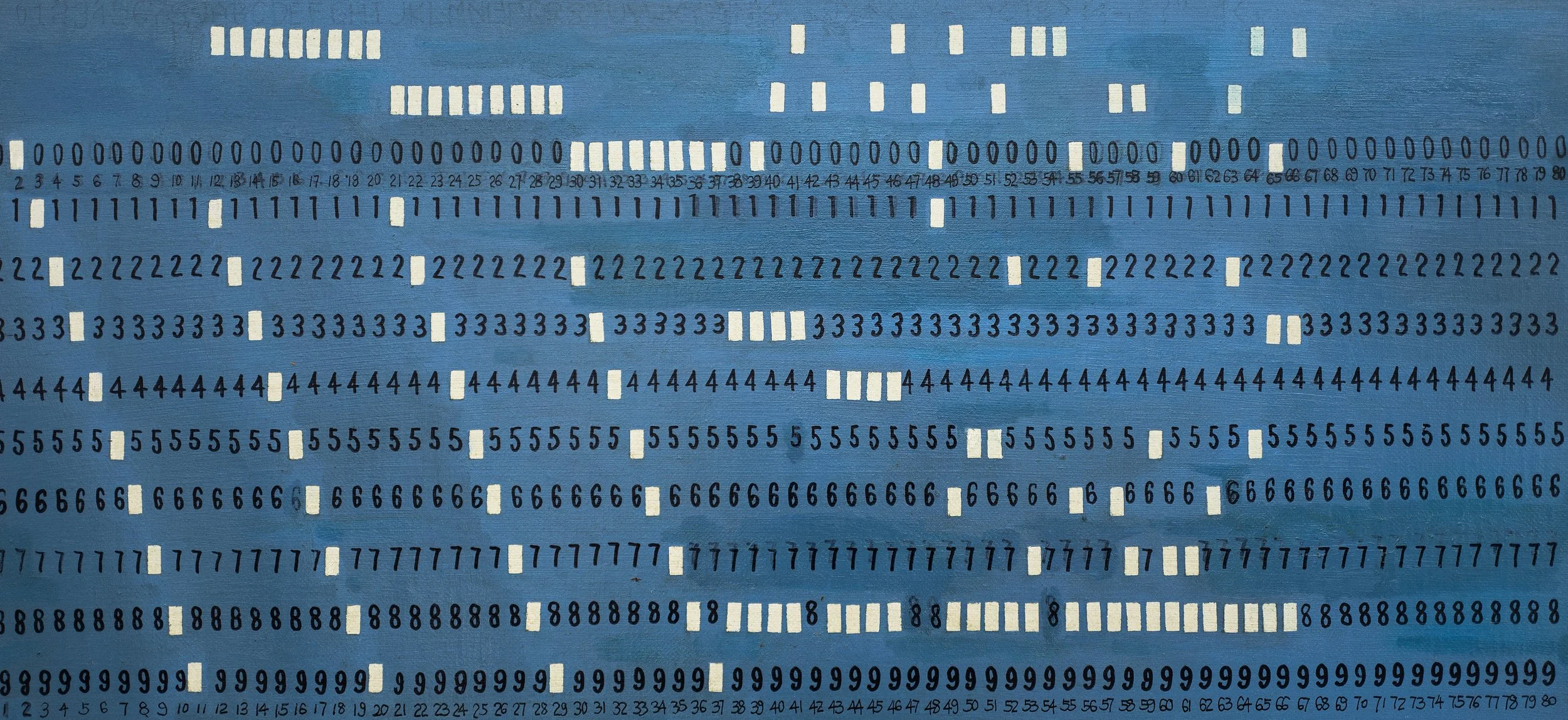 Punched Card 2, 2022, detail of grid structure