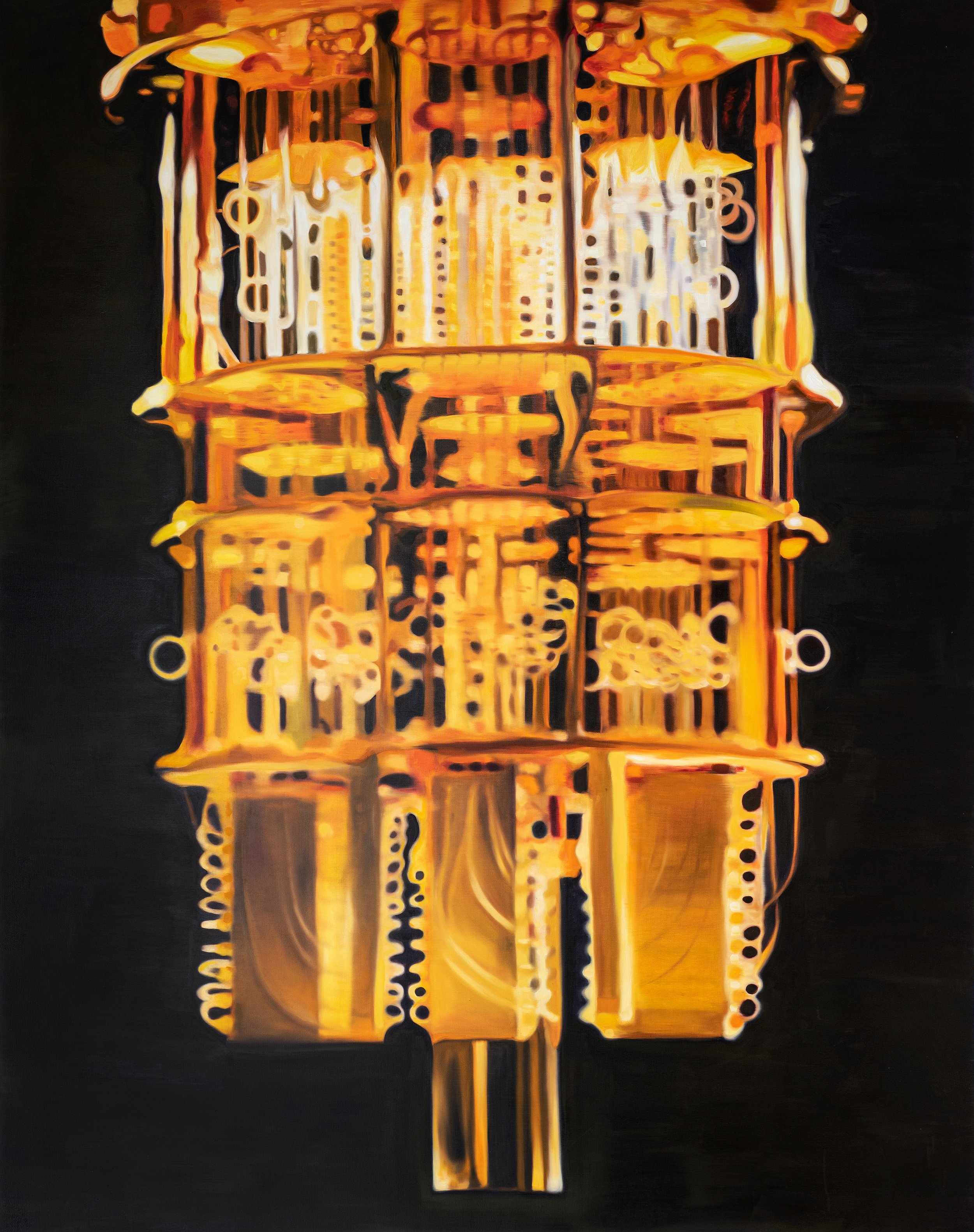 Quantum Gaze, 2023, companion work showing internal structure of quantum computer