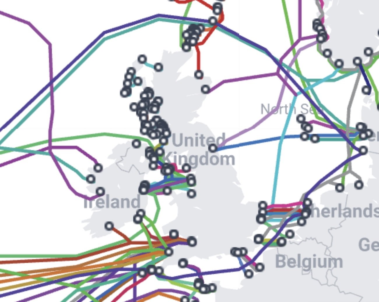 Tan Mu, Signal: Submarine Network 05, 2025, detail of Channel crossing