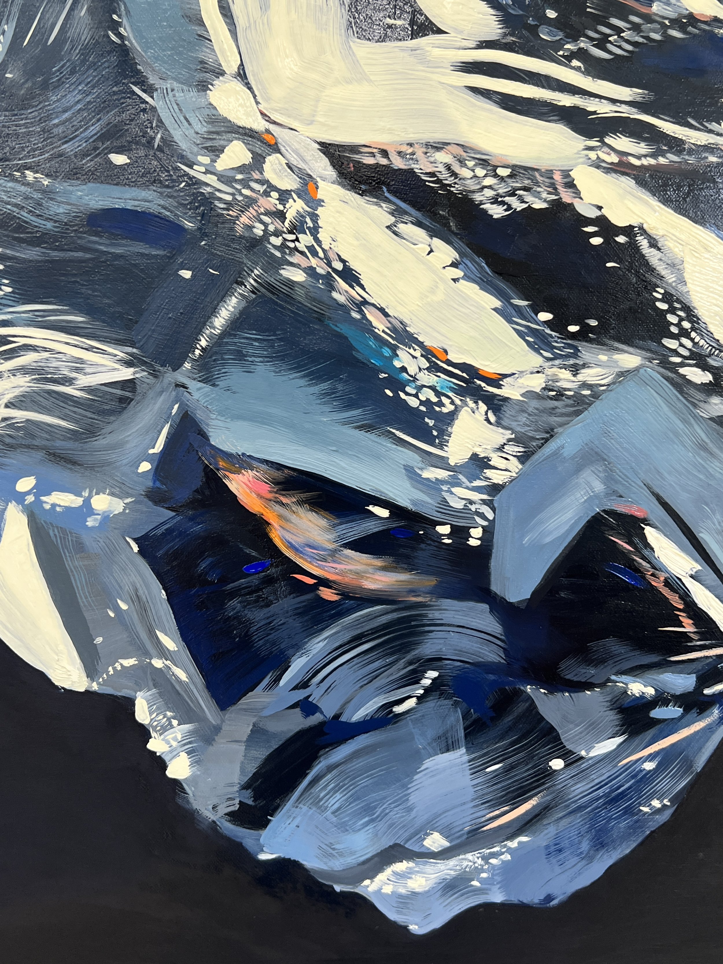 Tan Mu, Silicon, 2023. Installation view with Logic Circuit, 2022.