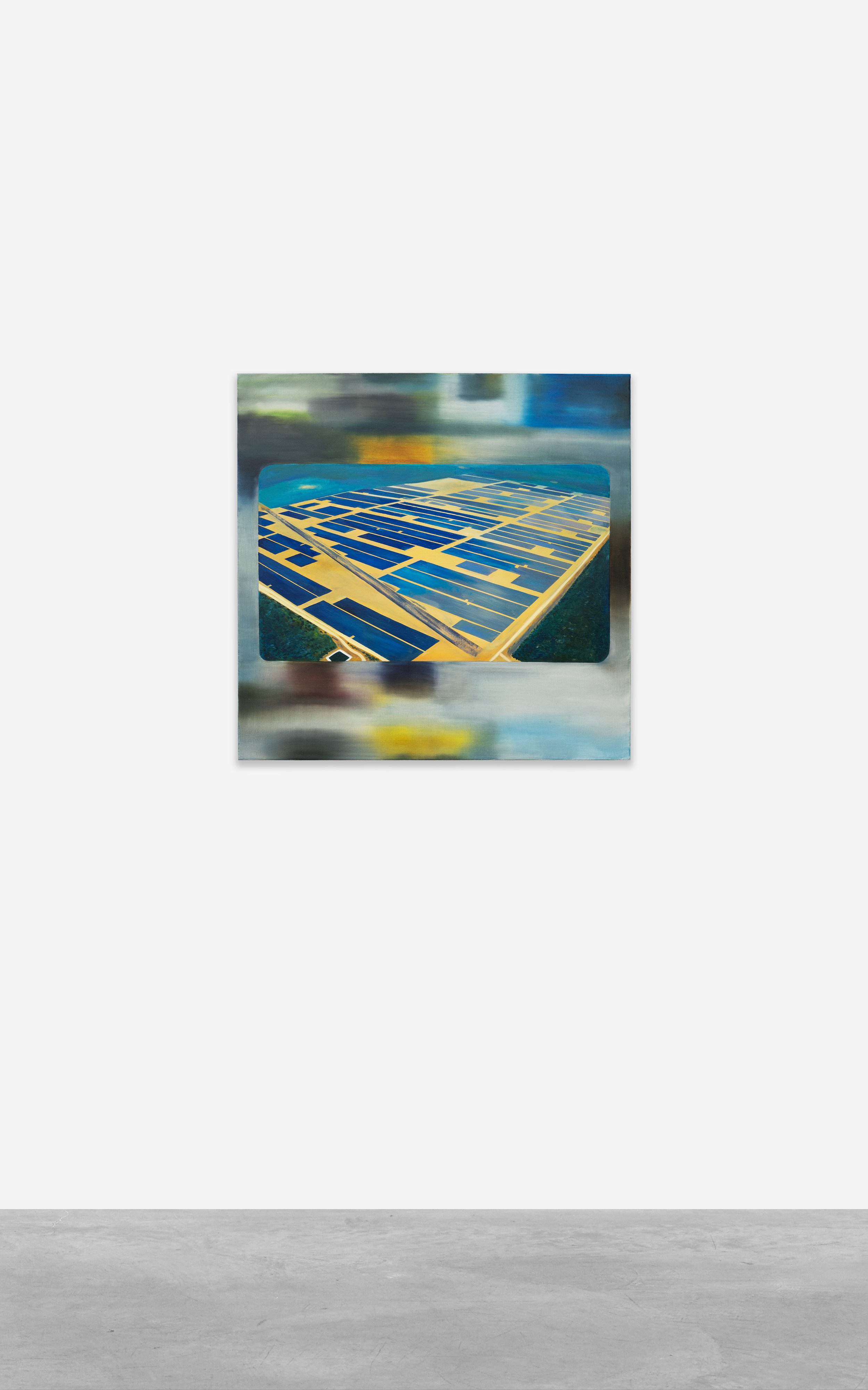 Tan Mu, Solar Farm, 2022. Oil on linen.
