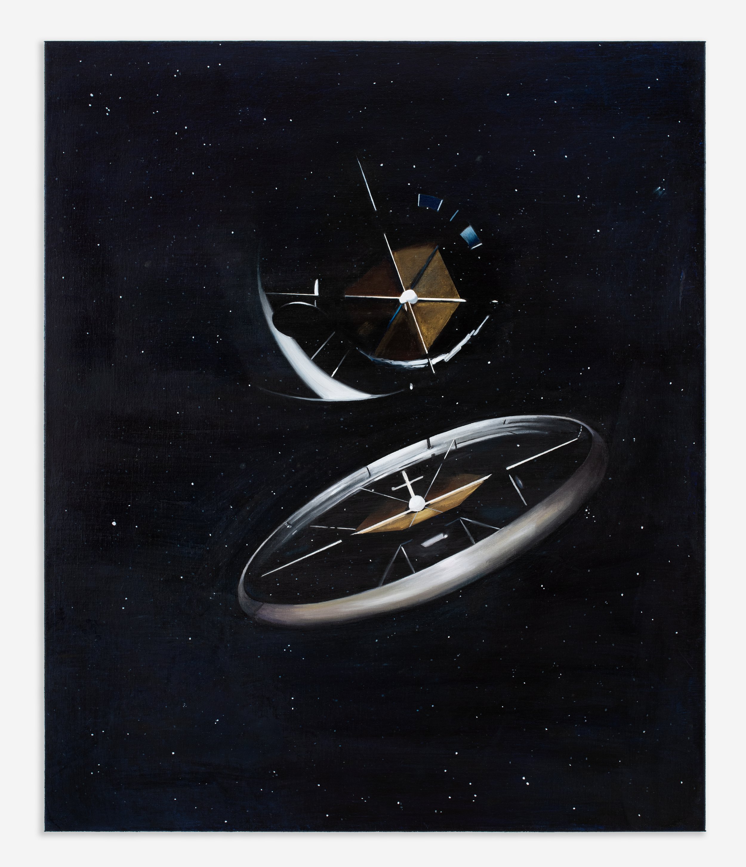Tan Mu, STANFORD TORUS, 2020, oil on linen, 91 x 76 cm