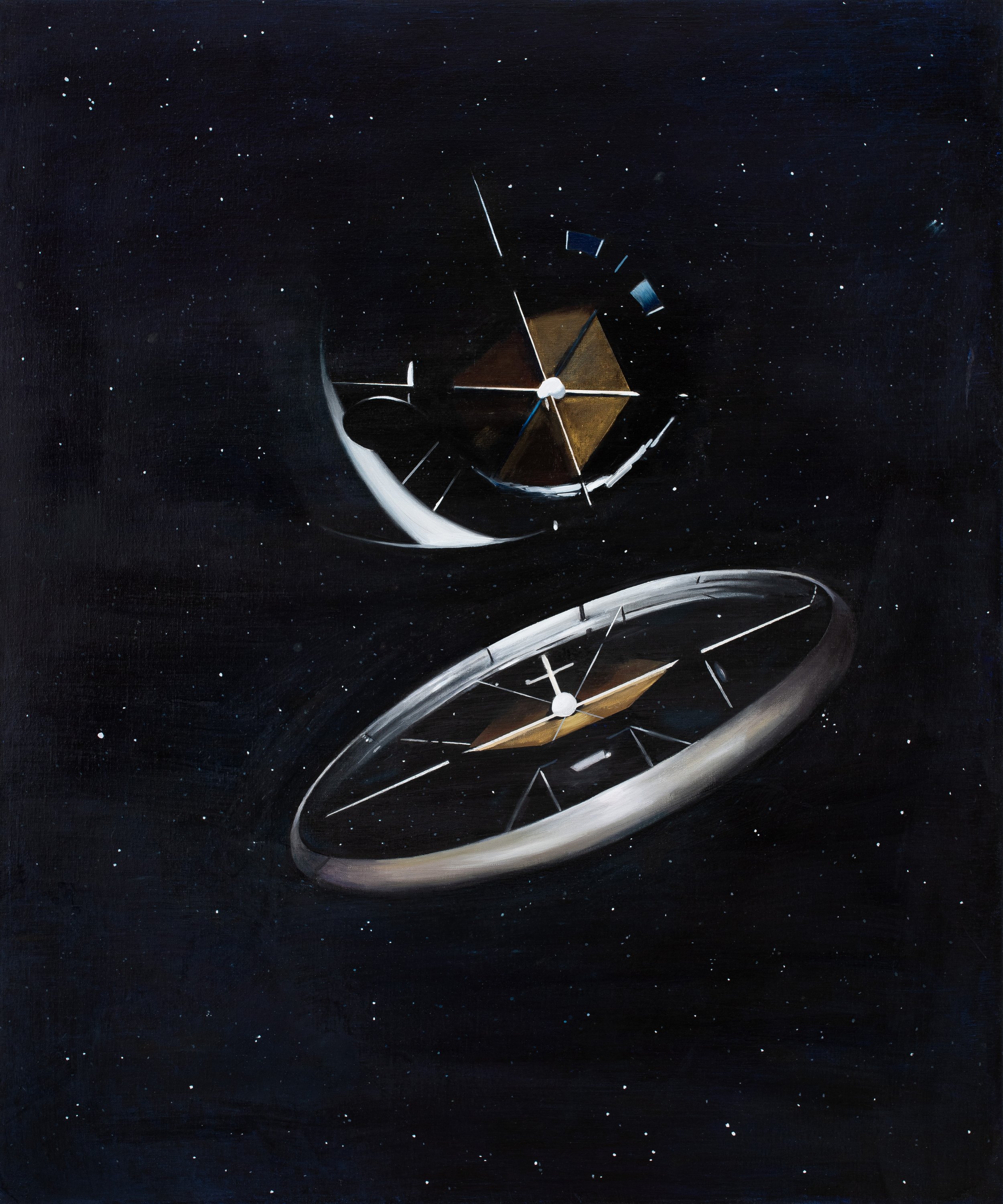 Detail of STANFORD TORUS showing the ring structure and surrounding space