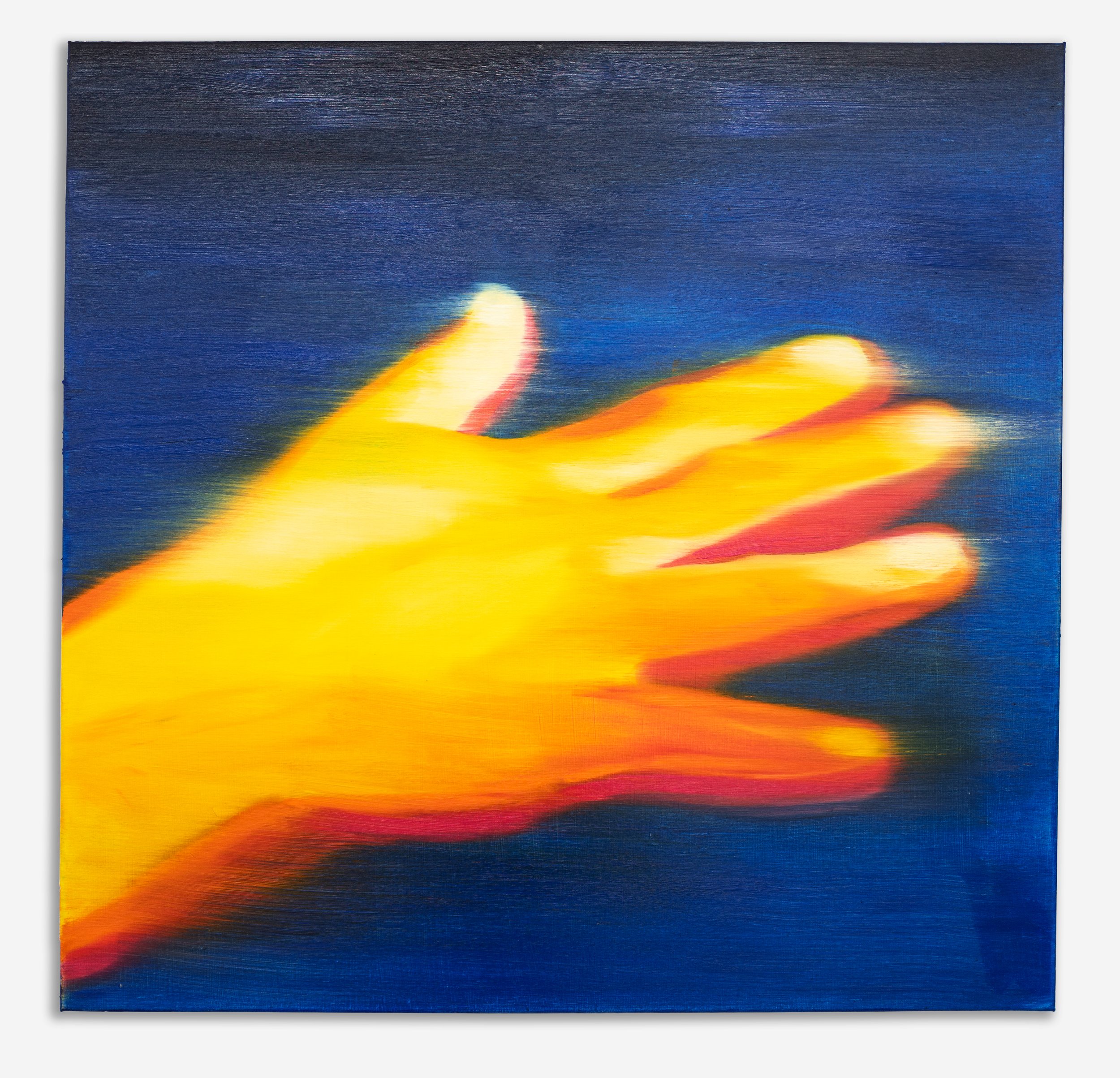 Tan Mu, Touch, 2022. Oil on linen.